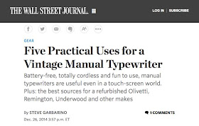 http://www.wsj.com/articles/five-practical-uses-for-a-vintage-manual-typewriter-1419627431