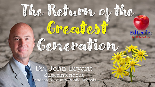 EdLeader Podcast Episode Graphic for "The Return of the Greatest Generation."