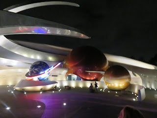 Mission Space Entrance At Night Epcot