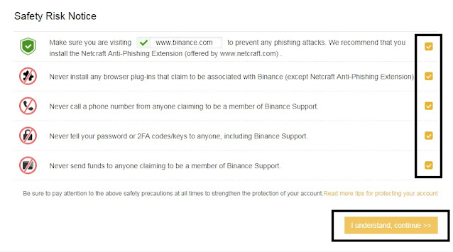 Binance trading platform