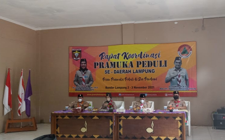 KAK NUNIK HADIRI  RAKOR PRAMUKA PEDULI 