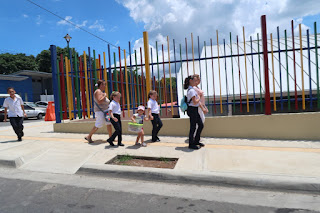 school street corner, Ciudad Colon, Costa Rica