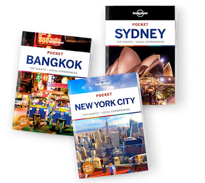 Lonely Planet travel guides for Bangkok, NYC and Sydney
