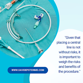 Given that placing a central line is not without risks, it is important to weigh the risks and benefits of the procedure. #risks #benefits #lifesaving #blood