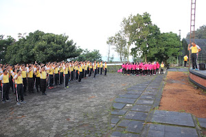 Polres Semarang Olah Raga Pagi di Candi Gedong Songo, Ternyata Inilah Tujuannya