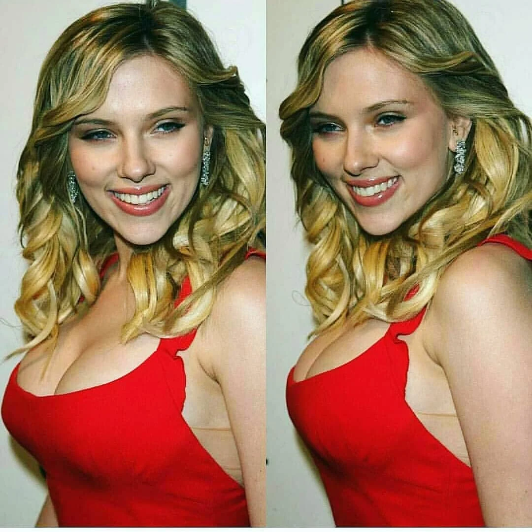 Scarlett Johansson hot cleavage pics