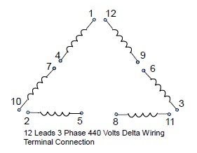 12 Leads Terminal Wiring Guide For Dual Voltage Delta Connected Ac Induction Motor Technovation Technological Innovation And Advanced Industrial Control Technologies