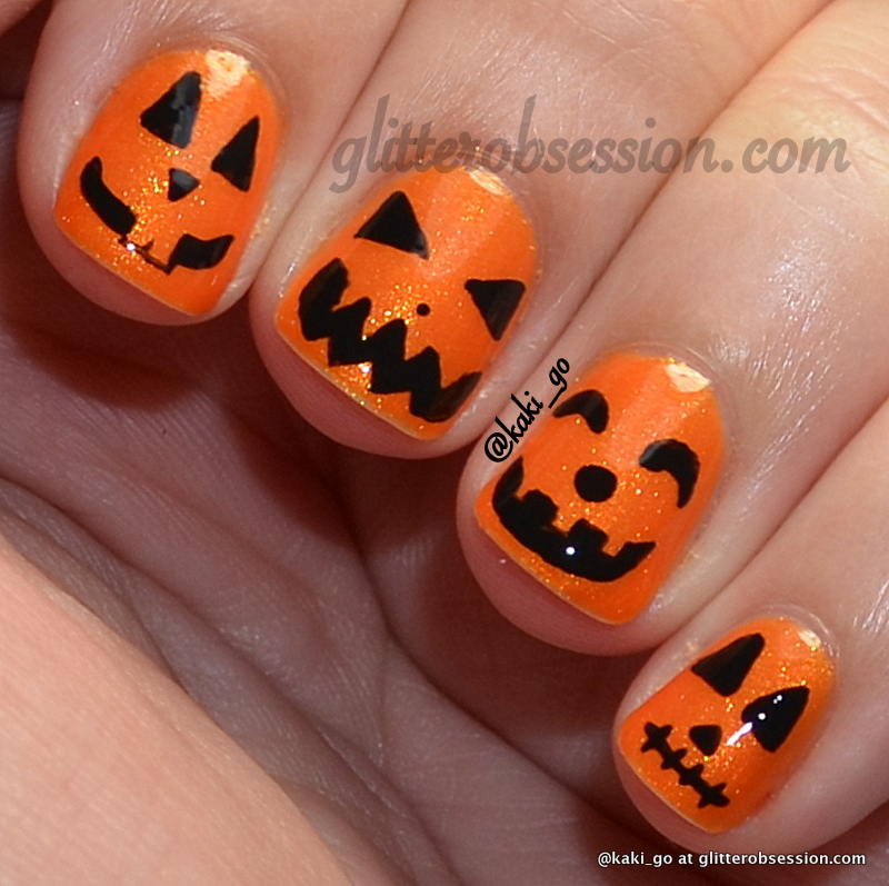 Halloween Nail Art Challenge: Pumpkin Nail Art