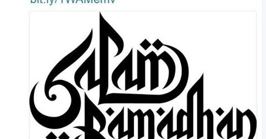 Hashtag Ramadhan di Twitter dan Emoticos Symbol Bulan  Sabit 