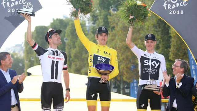 Geraint Thomas's Tour de France trophy stolen from show