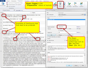 Use Regex Tagger to protect the MemSource tags