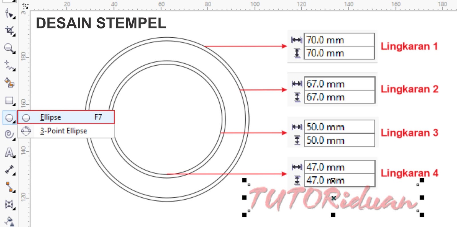  Cara  Mudah Membuat  Stempel  di  Coreldraw  TUTORiduan com