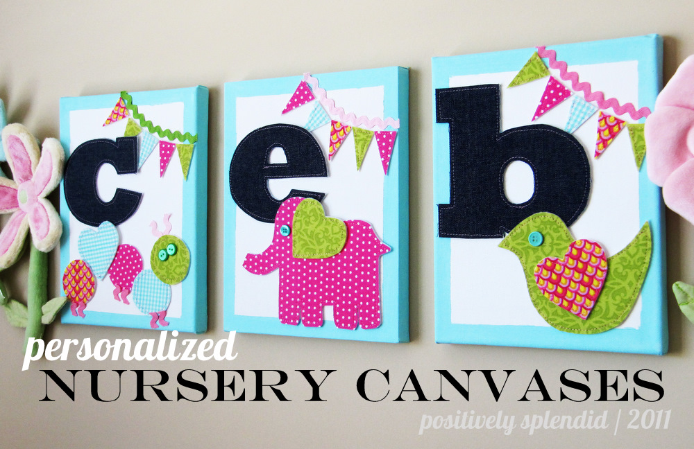 Whimsical Nursery Wall Hangings | Positively Splendid {Crafts ...