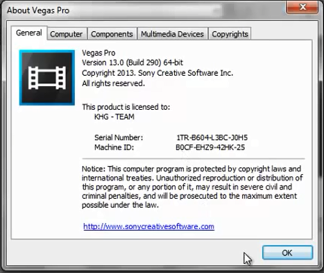 Sony Vegas Pro 13 Serial Number: Sony Vegas Pro 13 Serial ...