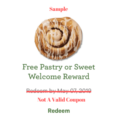 Free Welcome Pastry