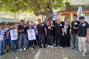 Jemaah Berjuang 'AMIN' Meriahkan Kampanye Anies di Pasar 9 Tembung 