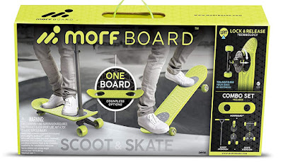 MORFBOARD Skate & Scoot Combo Set, Chartreuse/Black Color