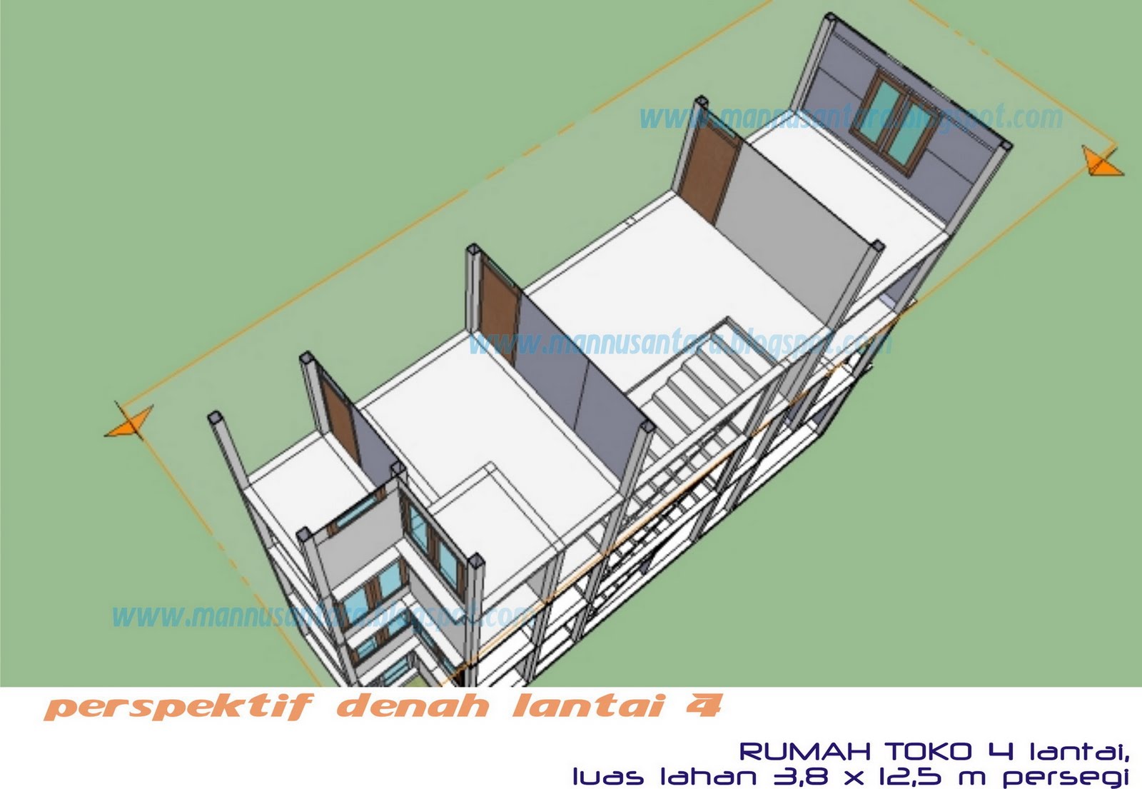 ManNusantara Design Indonesia Desain Rumah  Toko  Ruko 