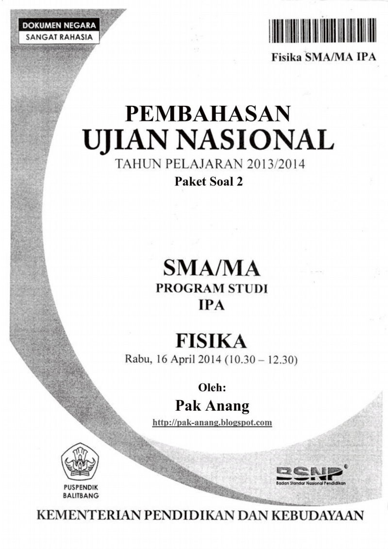 Pembahasan Soal Un Fisika Sma 2014 (Trik Superkilat) (Paket 2)