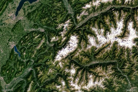 Valle d'Aosta, Italia<br /><br />(Google Earth View)