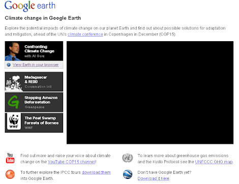 Cambio Climático en Google Earth
