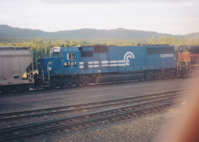 Norfolk Southern SD60 #6707 at Whitefish, Montana on May 24, 2003