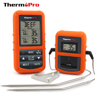 ThermoPro TP20 Wireless Remote Digital Cooking Food Meat Thermometer with Dual Probe for Smoker Grill BBQ Thermometer