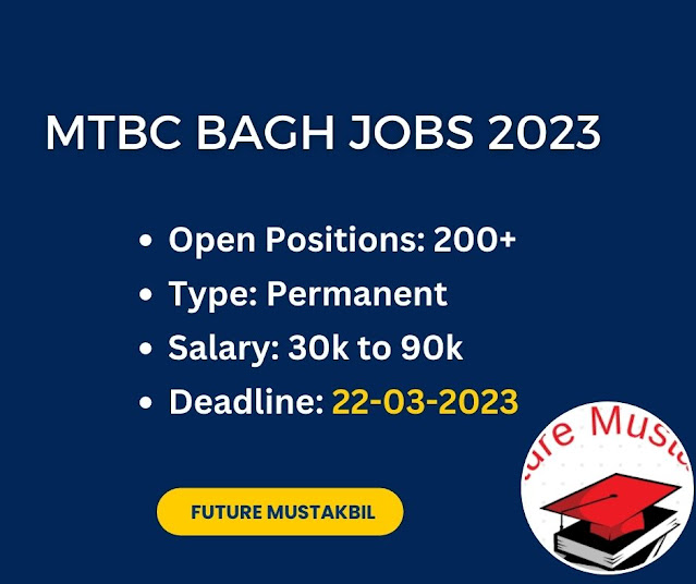 MTBC Bagh Jobs 2023 Latest Apply Now