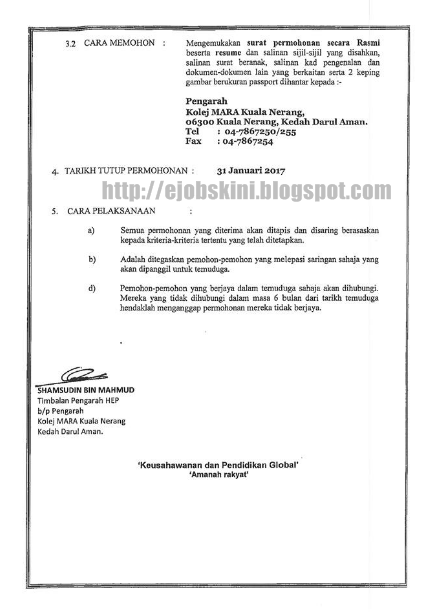 Surat Rasmi Kepada Kolej - Rajasthan Board b