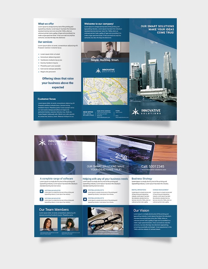 Trifold Business Brochure Template