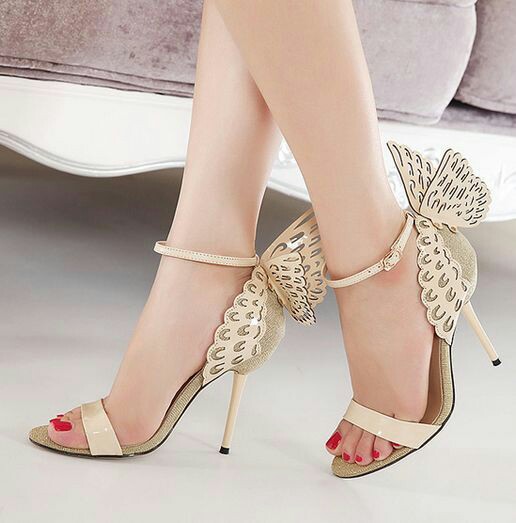 Butterfly wing Design high sandals 