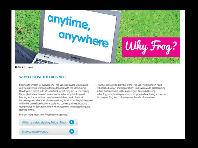 Cikgu Hijau: Frog VLE  Satu Inisiatif KPM Di bawah Projek 