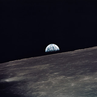 Apollo 10 Dünya'nın doğuşu görünümü