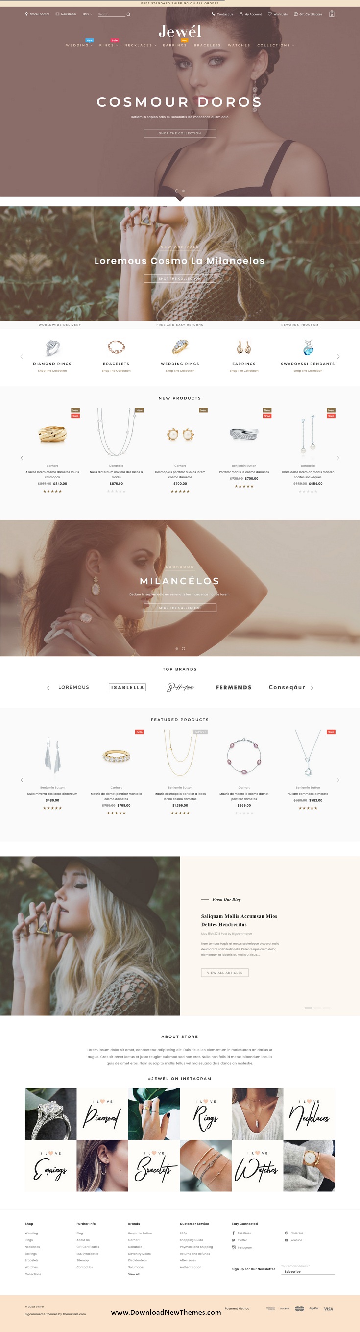 Jewel - Jewelry & Accessories BigCommerce Stencil Theme Review