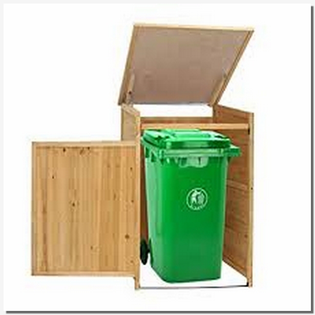 Outdoor trash can storage amazon