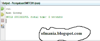 Contoh Program Java Switch  OfMania