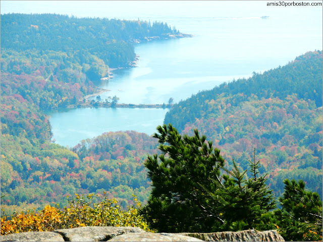 Vistas desde Cadillac Mountain en el Parque Nacional Acadia, Maine