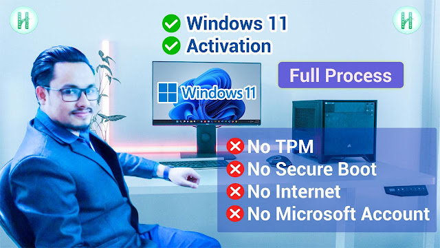 Install Windows 11 Without TPM 2.0 and Secure Boot, Without Network or WiFi Connection