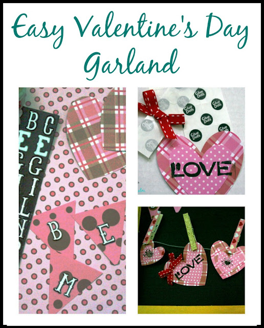 Create an easy Valentine's garland using craft supplies you already have on hand.