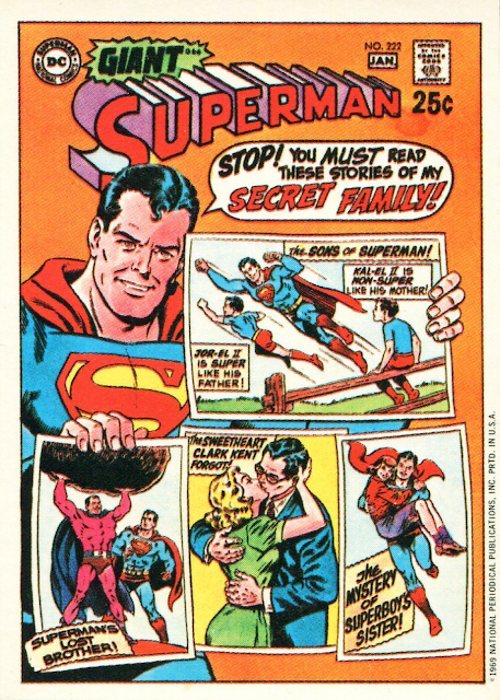 1970 Topps : Comic Cover Stickers - Superman #222