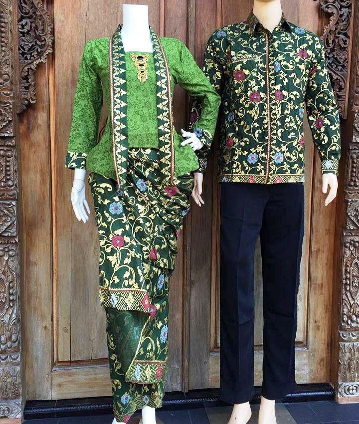 43 Model Baju  Batik  Couple Lengan  Panjang  Modern Khas ABG 