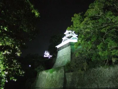 真夜中の熊本城
