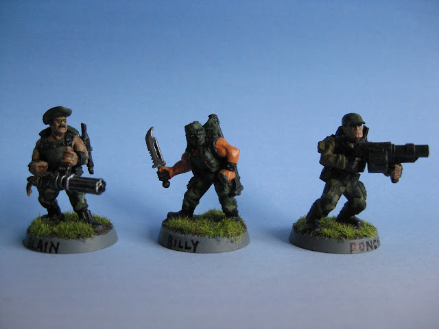 Predator film miniatures painted 28mm 7TV Blain Billy Poncho