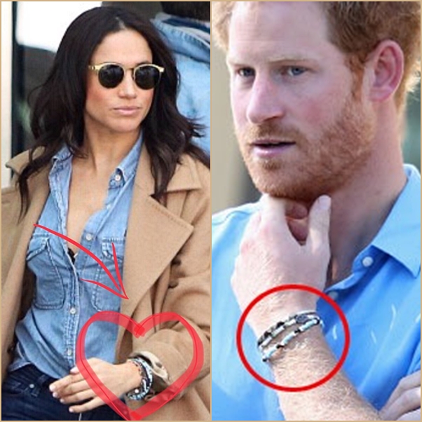 pulseira de compromisso Príncipe Harry e Meghan Markle