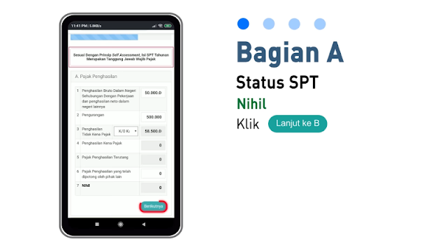 Tutorial Pengisian SPT 1770 SS EFiling lewat HP