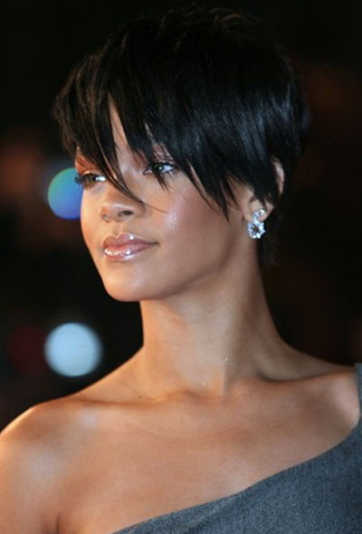 Rihanna Short Hairstyles Front And Back
