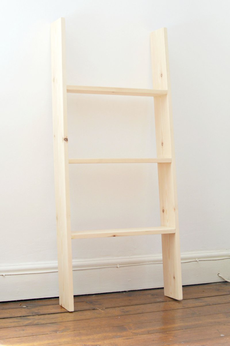 DIY ladder shelf BURKATRON