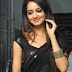  Shanvi Srivastava Hip Navel Photos In Black Saree 