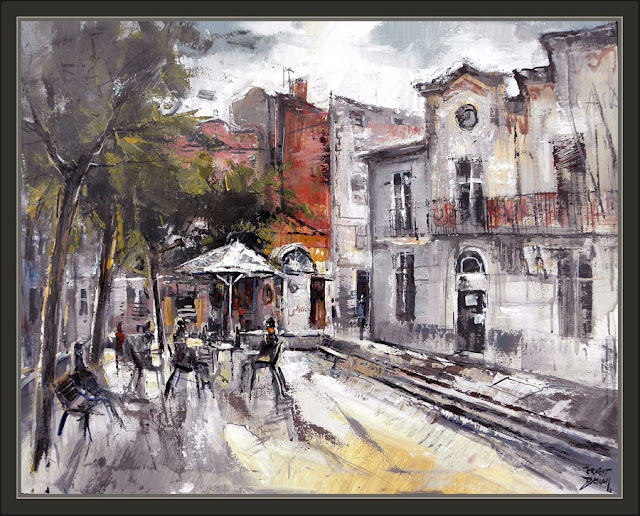 NAVARCLES-PINTURA-AJUNTAMENT-PAISATGES-BARCELONA-PINTURES-PINTOR-ERNEST DESCALS-