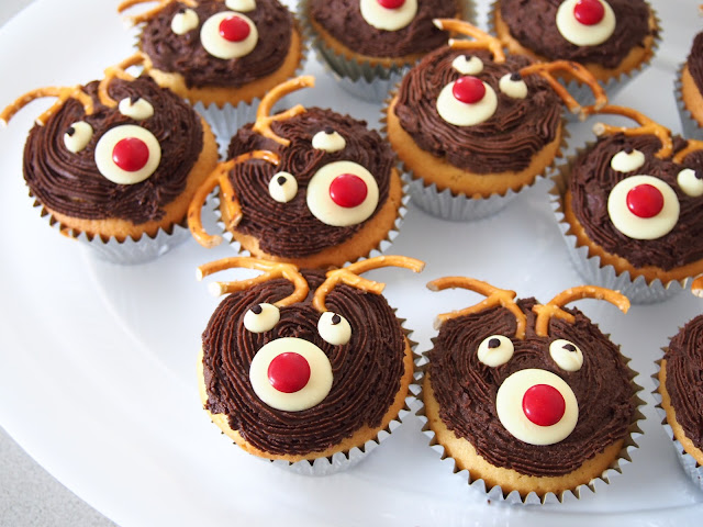 Christmas Reindeer Cupcakes